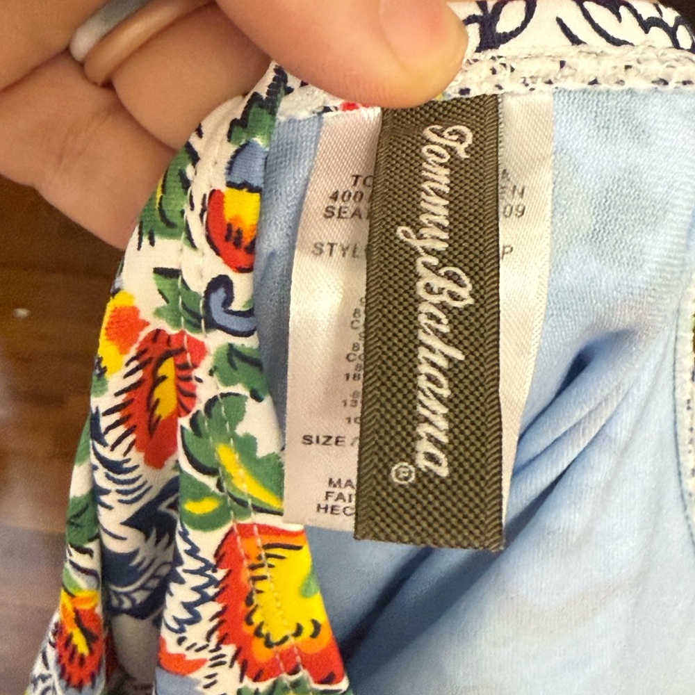 Tommy Bahama Floral Halter One-Piece Swimsuit - Picture 7 of 8